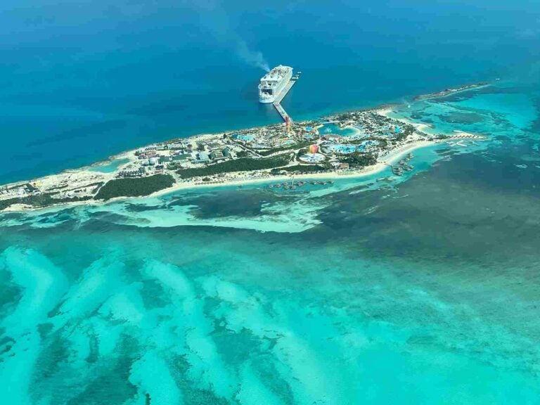 vista panorâmica de uma das ilhas do arquipélago das Bahamas