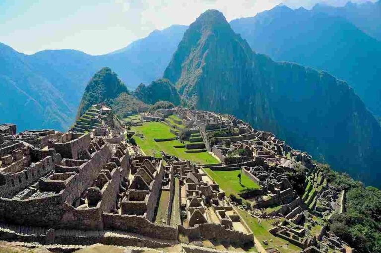 Vista panorâmica de machu picchu