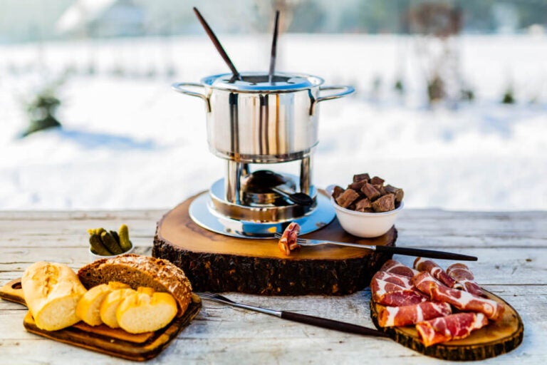 Fondue em Bariloche no inverno