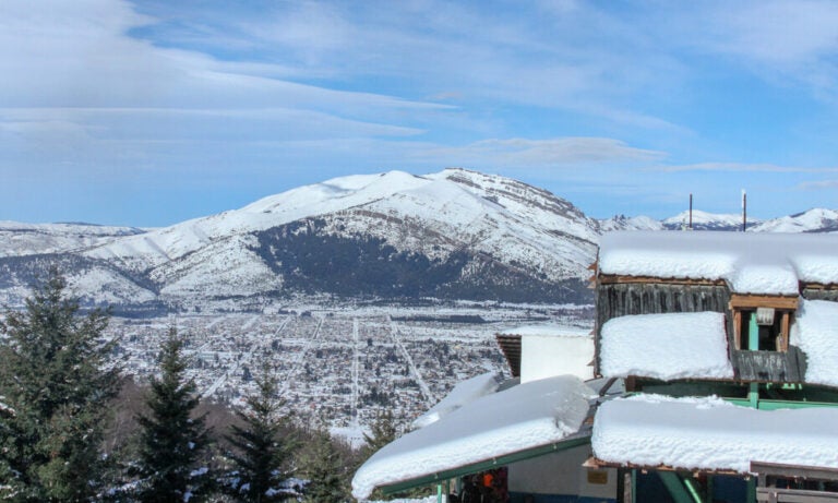 Bariloche no inverno: vista de Piedras Blancas, Bariloche