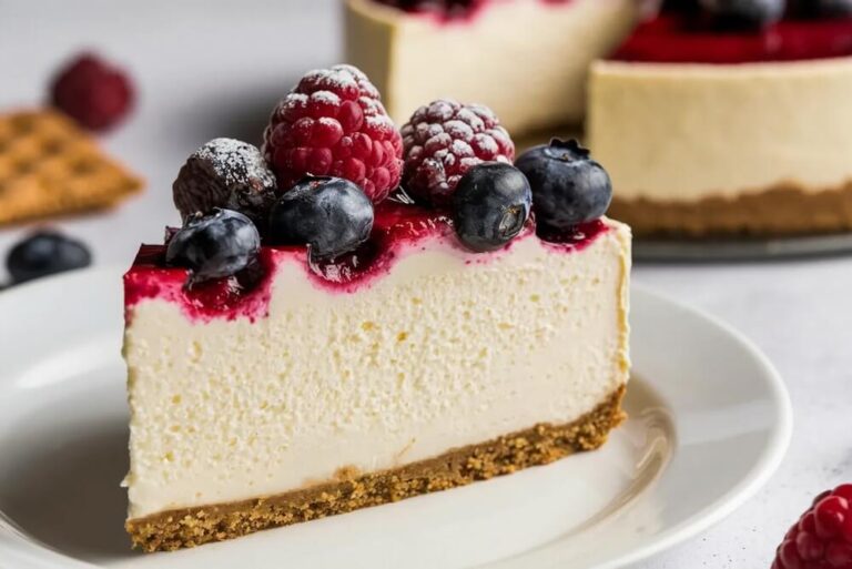O cheesecake estilo Nova York é uma sobremesa densa, cremosa e rica, feita com bastante cream cheese.