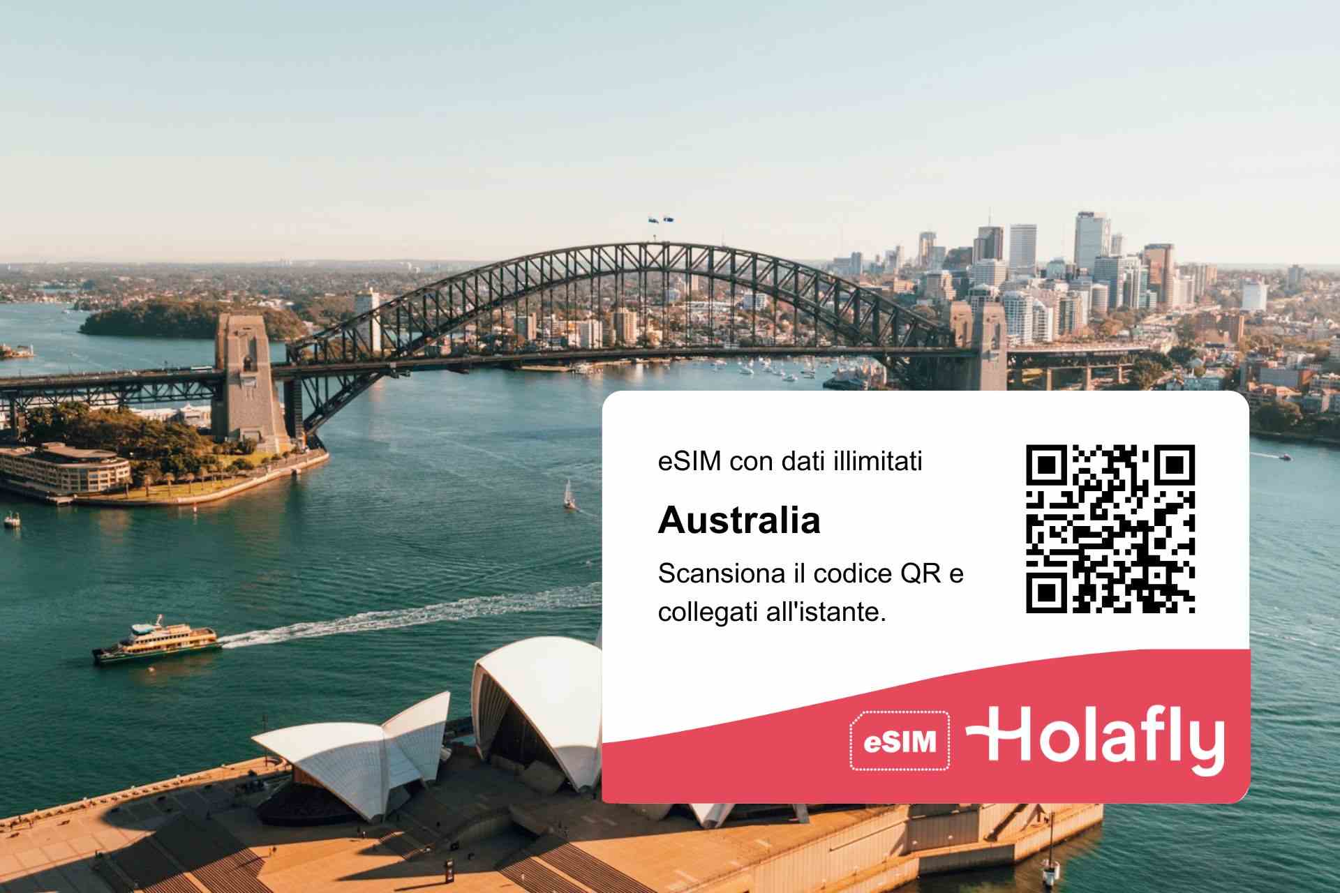 Panorama di Sidney NSW, Australia, eSIM Australia