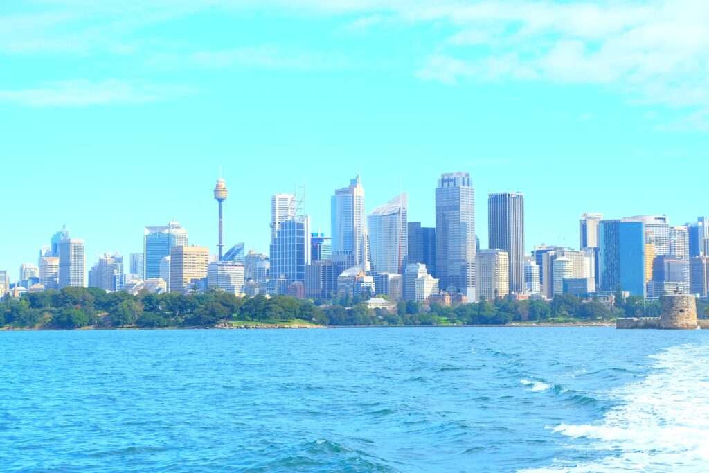 Vista panoramica di Sidney e della Tower Eye