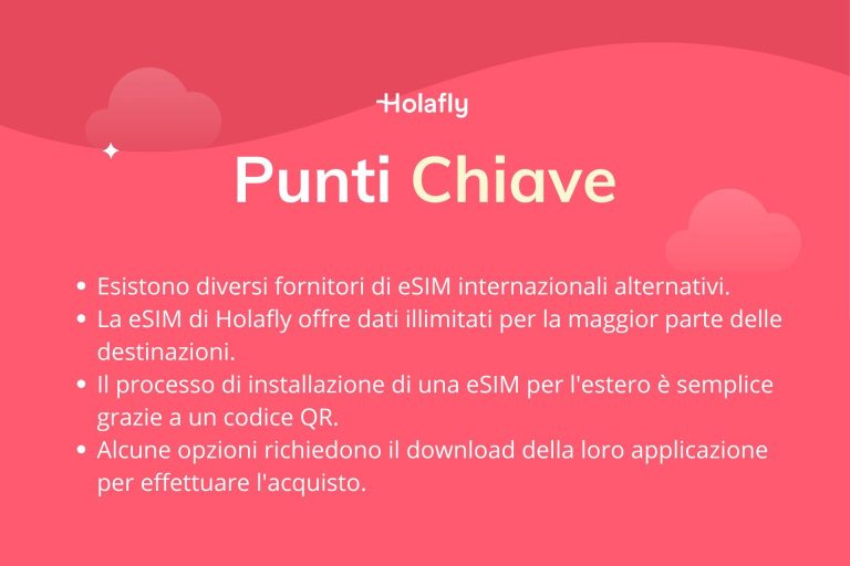 Punti chiave su SIM virtuale per l'estero