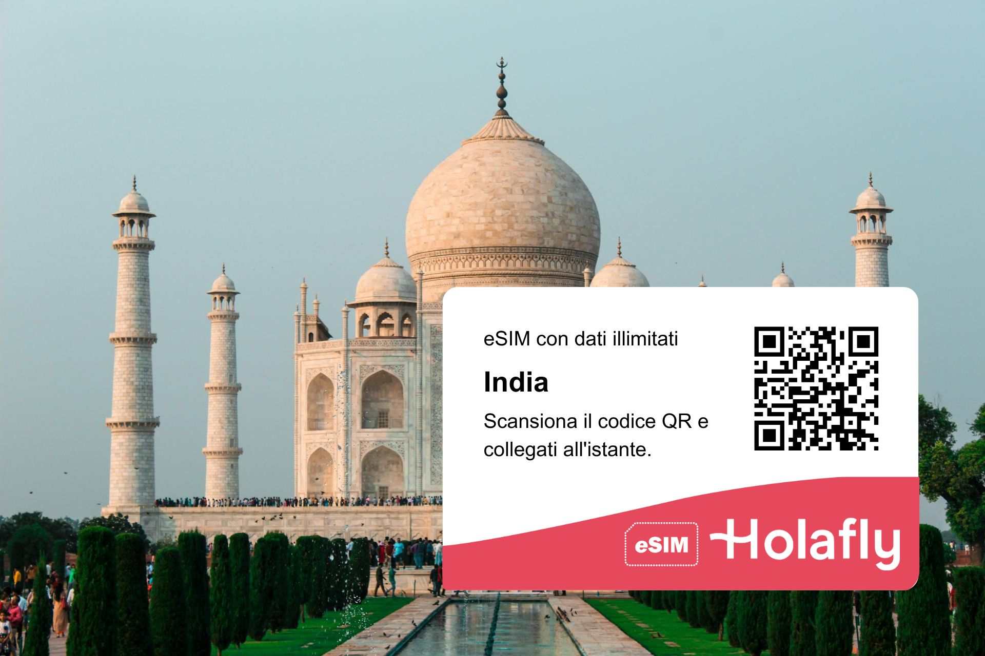 Scheda eSIM per l'India di Holafly