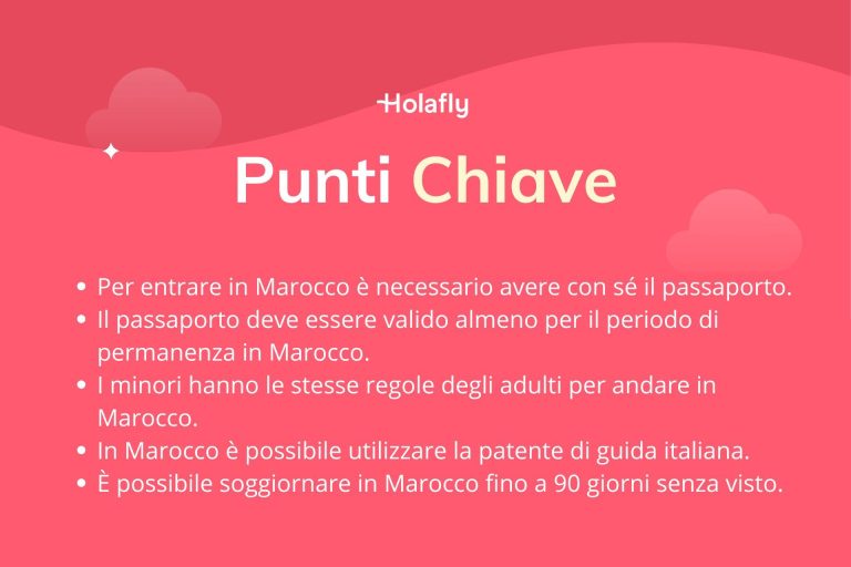 Punti chiave su come entrare in Marocco