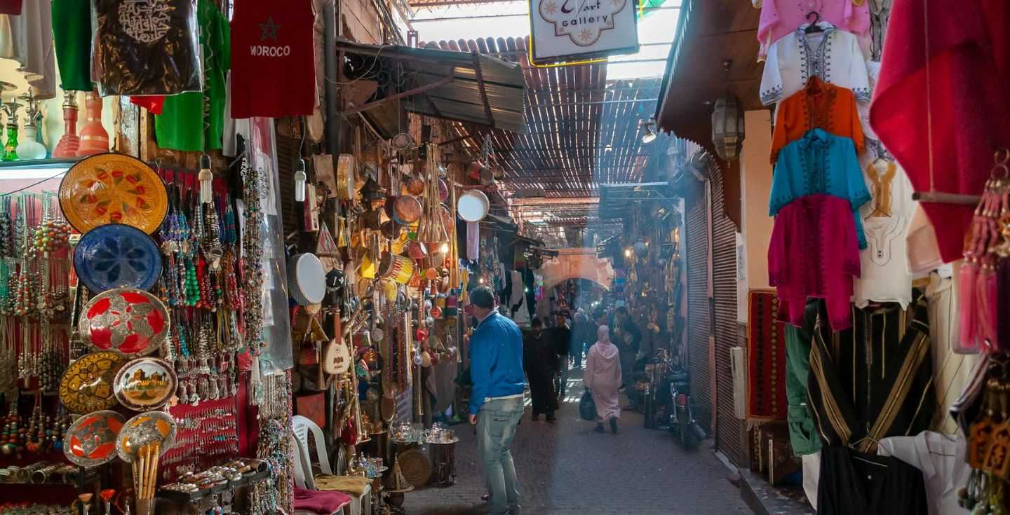 Un bazar tradizionale in Marocco