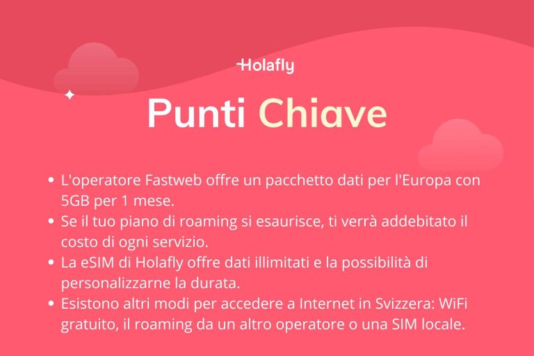 Punti chiave sul roaming Iliad per Svizzera