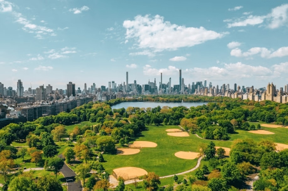 Veduta aerea del Central Park di New York