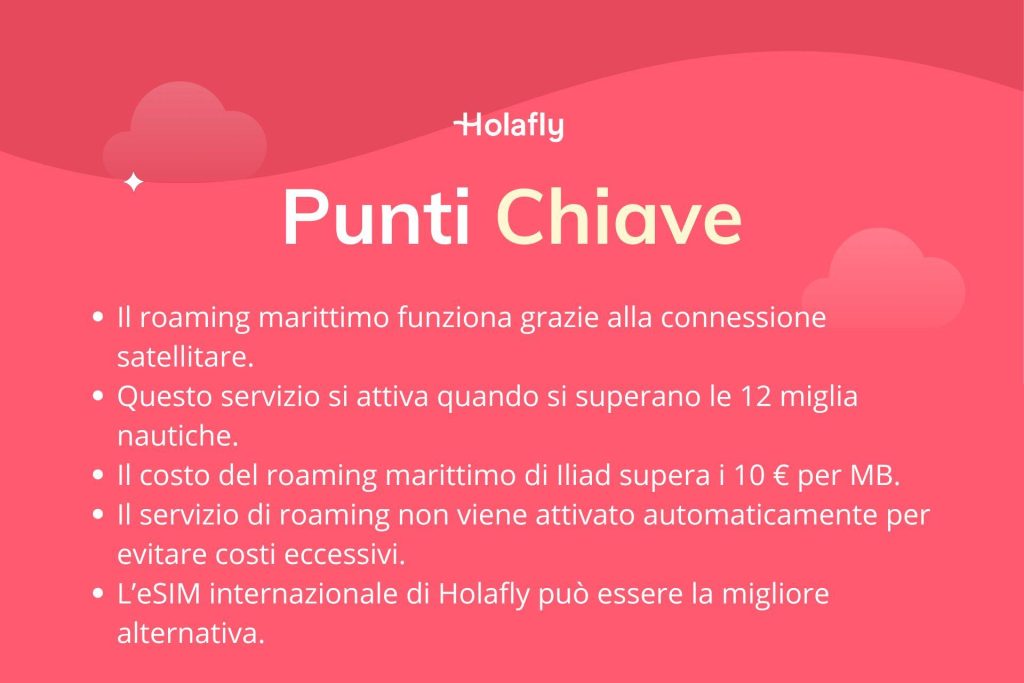 Punti chiave sul roaming maritimo di Iliad