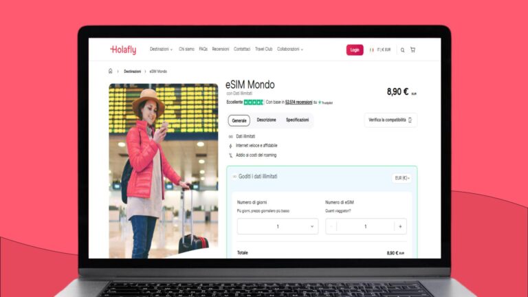 eSIM Mondo di Holafly