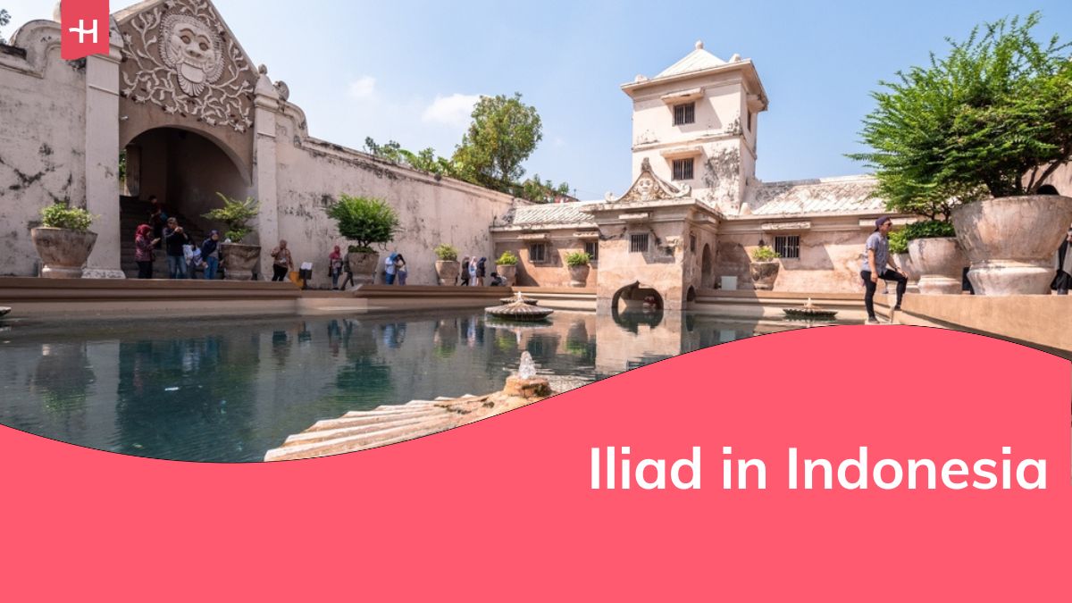 Il Palazzo Taman Sari è un luogo turistico storico e iconico a Yogyakarta, DI Yogyakarta, Indonesia