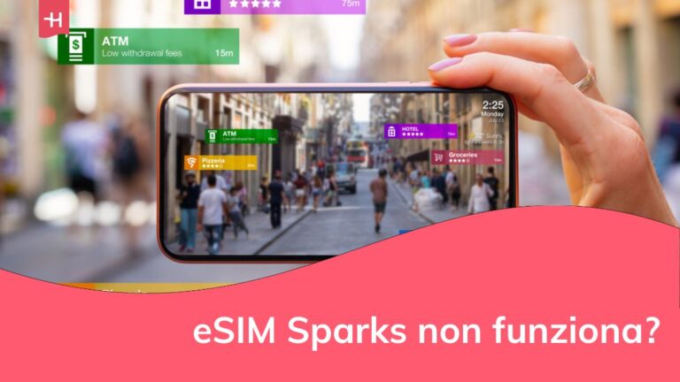 Concetto di tecnologia di realtà aumentata utilizzata nei telefoni cellulari per la navigazione e i servizi basati sulla posizione
