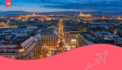 Europa, Ungheria, Budapest, mercatino di Natale davanti alla Basilica di Santo Stefano a Budapest.
