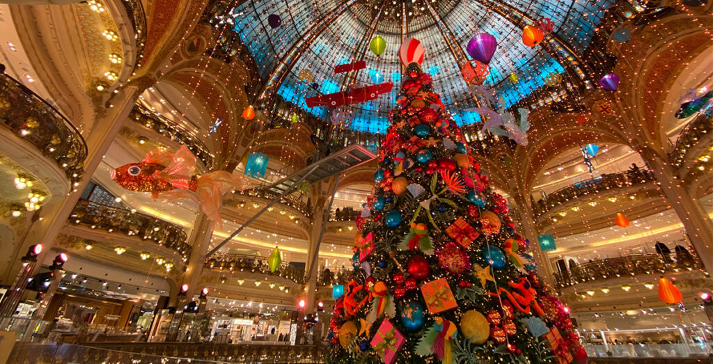 Albero di Natale delle Galeries Lafayette.