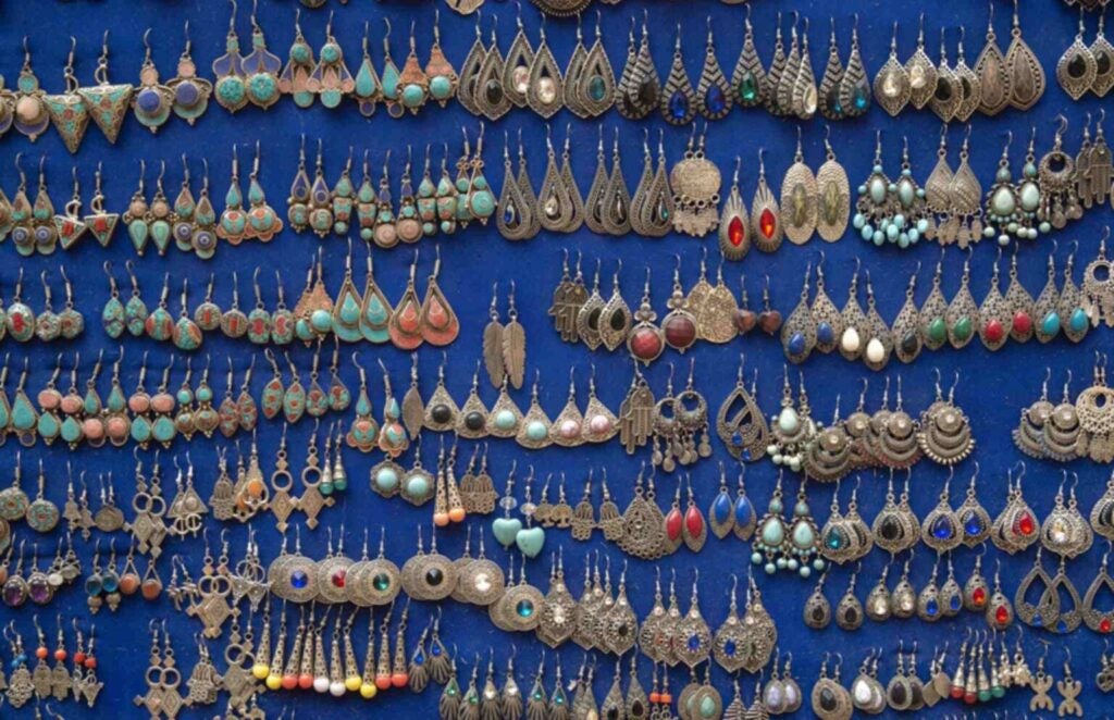 Orecchini berberi marocchini in argento.