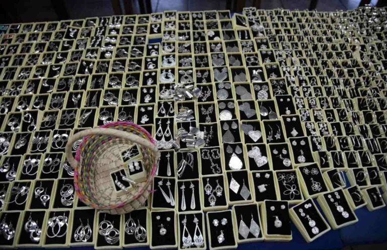 Gioielli in argento di Taxco.