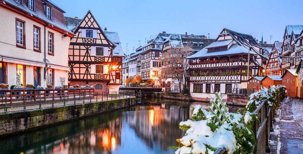 La Petite France, quartiere iconico di Strasburgo a Natale.