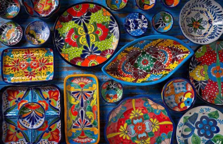 Ceramica messicana Talavera proveniente da Puebla.