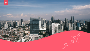 Giacarta, Indonesia. Copertina dei contenuti relativi al costo della vita in Indonesia