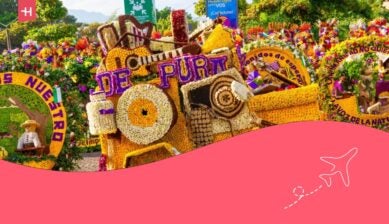 the flower fair in Medellin, Antioquia, Colombia.