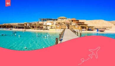 La costa paradisiaca dell'isola di Giftun, Mahmya, Hurghada, Mar Rosso, Egitto.
