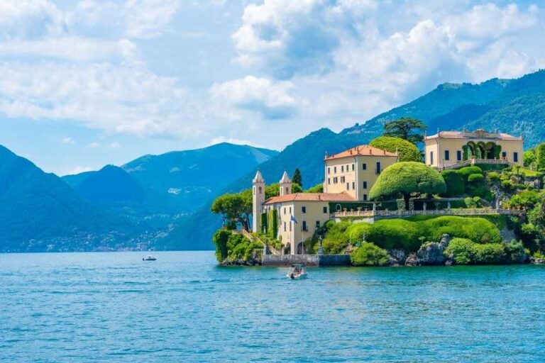 Villa del Balbianello sul Lago di Como in Italia
