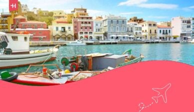 Barca. Agios Nikolaos. Creta, Grecia
