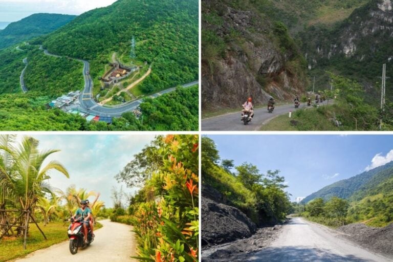 Diversi tipi di strade in Vietnam.