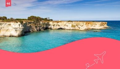 Faraglioni di Sant'Andrea in Salento Italia