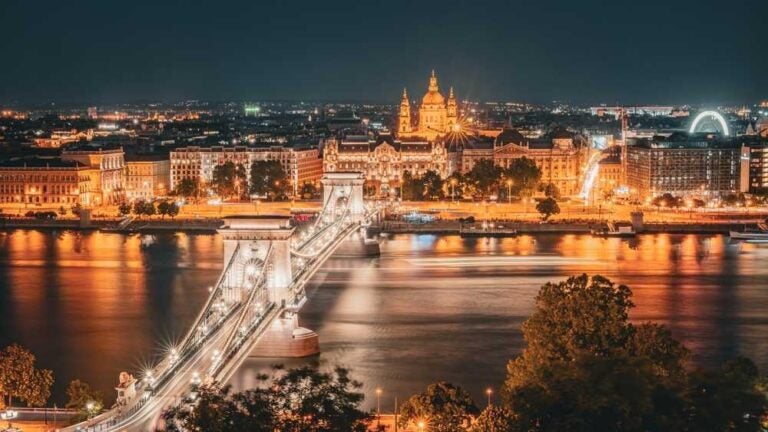 Il panorama di Budapest con il Ponte delle Catene