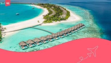 Una scena paradisiaca perfetta alle Maldive.