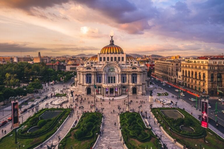 Palacio de Bellas Artes, Palazzo delle Belle Arti, Città del Messico.