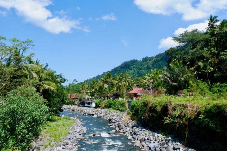 Villaggio di Sidemen sull'isola di Bali, Indonesia.