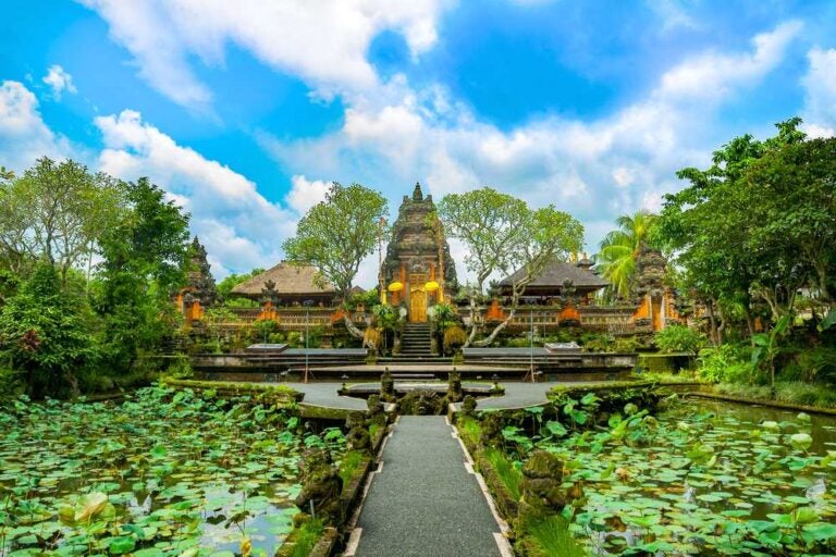 Tempio Pura Taman Saraswati. Ubud. Bali. Indonesia.