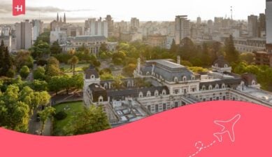 Splendida vista panoramica sulla città di La Plata, capoluogo della provincia di Buenos Aires
