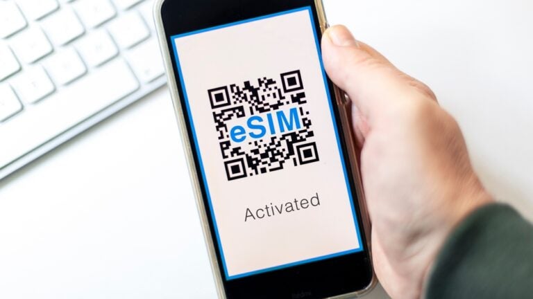 Codice QR per attivare l'eSIM sul cellulare