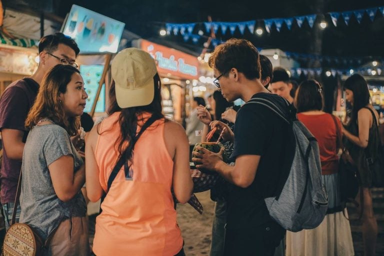 세부 길거리 푸드 마켓