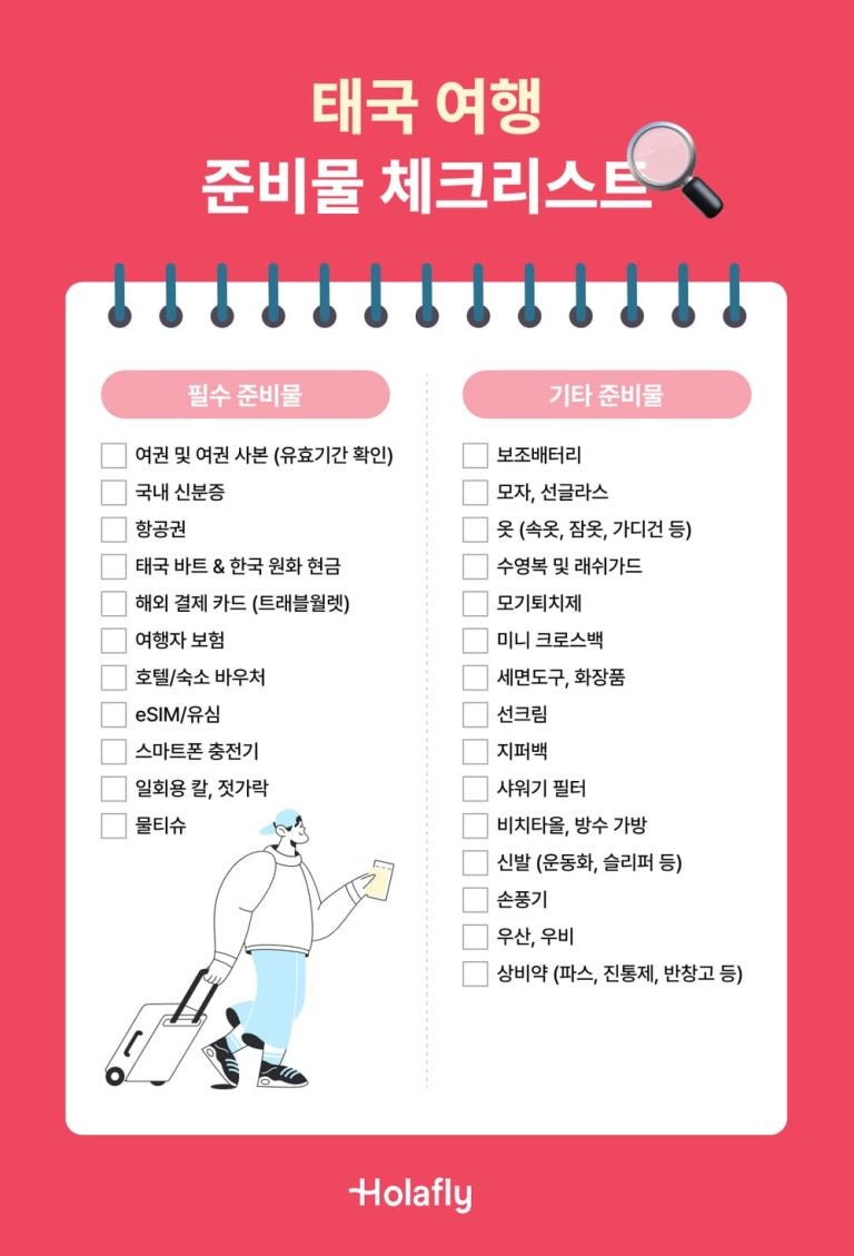 태국 여행 준비물