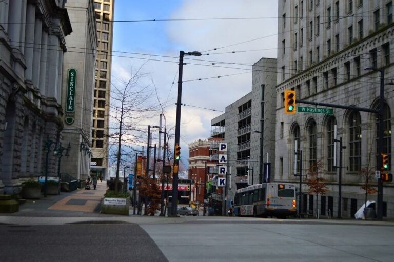 밴쿠버 다운타운 거리 풍경