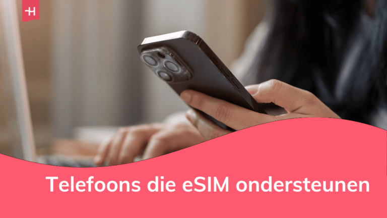 Foto van een iPhone als uitgelichte afbeelding voor een pagina over eSIM-telefoons