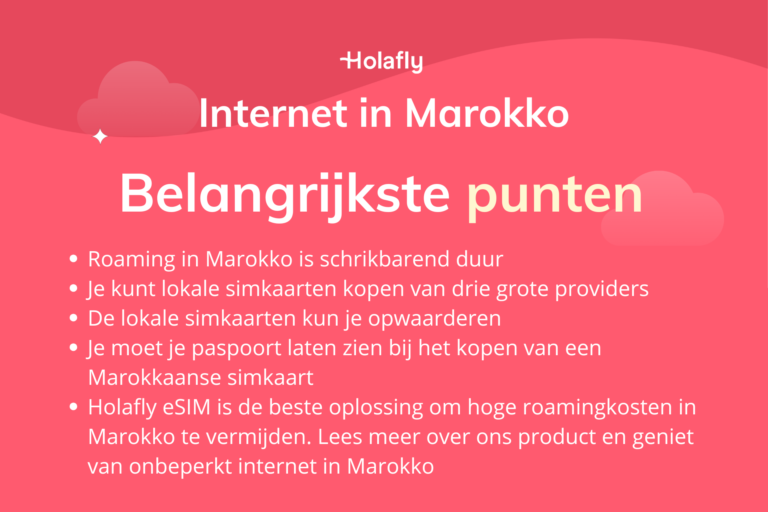 Overzicht van de belangrijkste punten van dit artikel over internet in Marokko