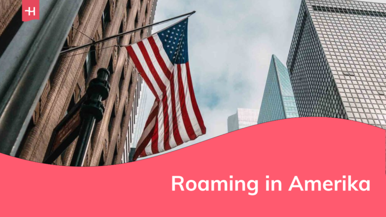 Foto van Amerikaanse vlag als uitgelichte afbeelding voor een pagina over roaming in Amerika