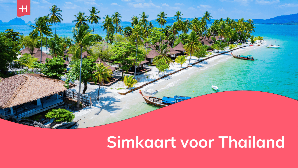 Foto van een paradijselijk strand als uitgelichte afbeelding voor een artikel over de beste simkaart voor Thailand