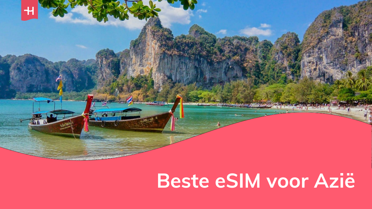 Foto van een Thais strand als uitgelichte afbeelding voor een pagina over beste eSIM voor Azië