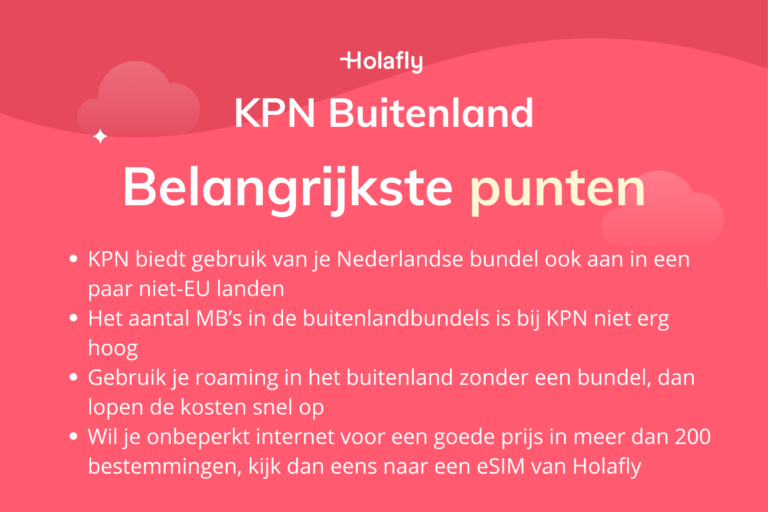 Afbeelding met daarop de belangrijkste punten over KPN in het buitenland samengevat