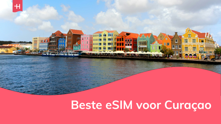 Foto van kleurrijke huisjes op Curaçao als uitgelichte afbeelding voor een pagina over de beste eSIM voor Curaçao
