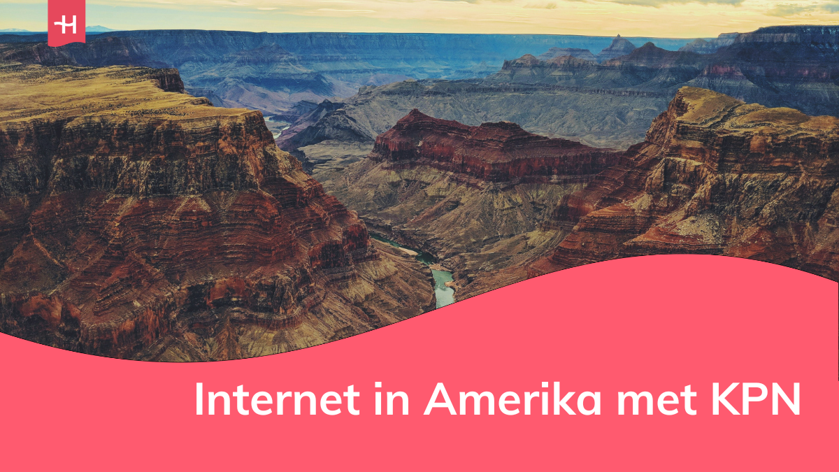 Foto van de Grand Canyon als uitgelichte afbeelding voor een pagina over internet in Amerika met KPN