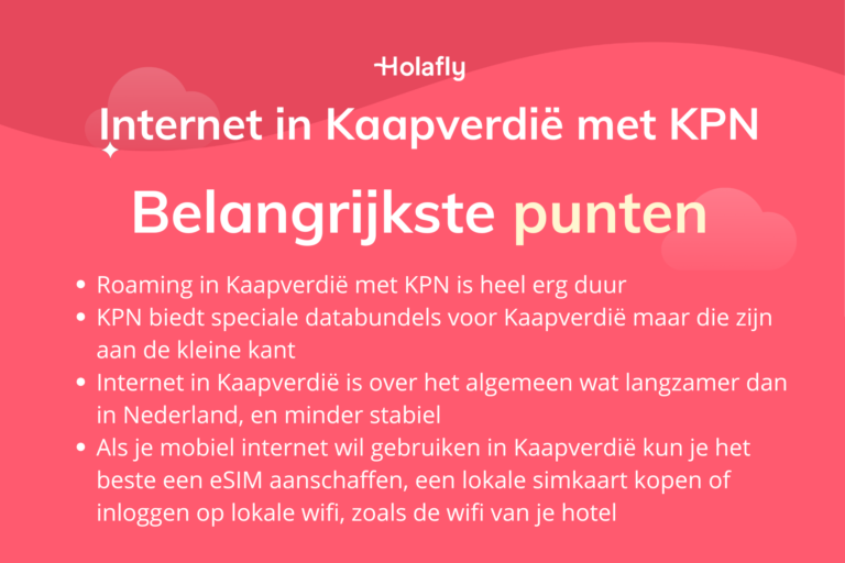 Afbeelding met daarop de belangrijkste punten over KPN in Kaapverdië samengevat