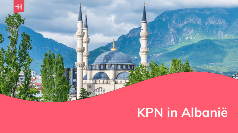 Foto van de Namazgah-moskee in Tirana als uitgelichte afbeelding voor een pagina over KPN in Albanië